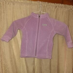 Columbia Lavender Full-Zip Fleece Jacket